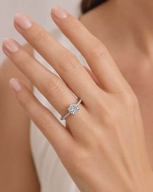 Bague ICON Solitaire Pavé