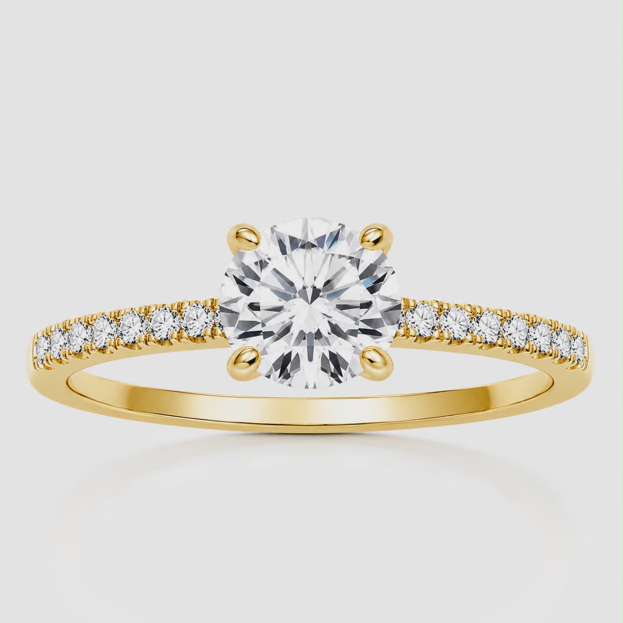 Bague ICON Solitaire Pavé