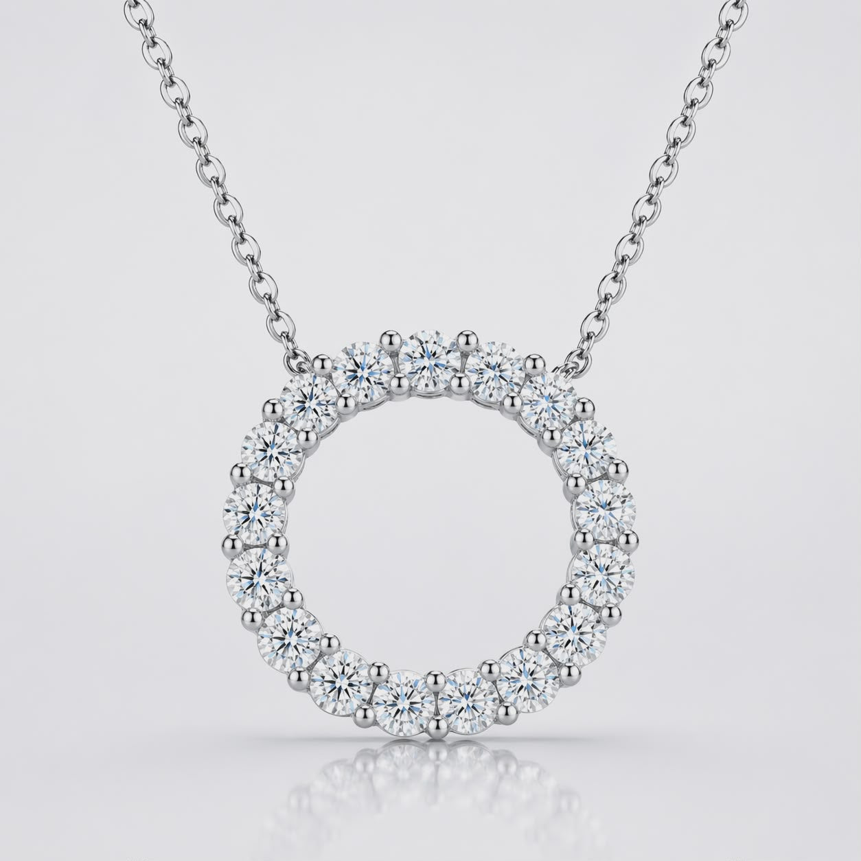 Collier RIVIERA Halo Pavé