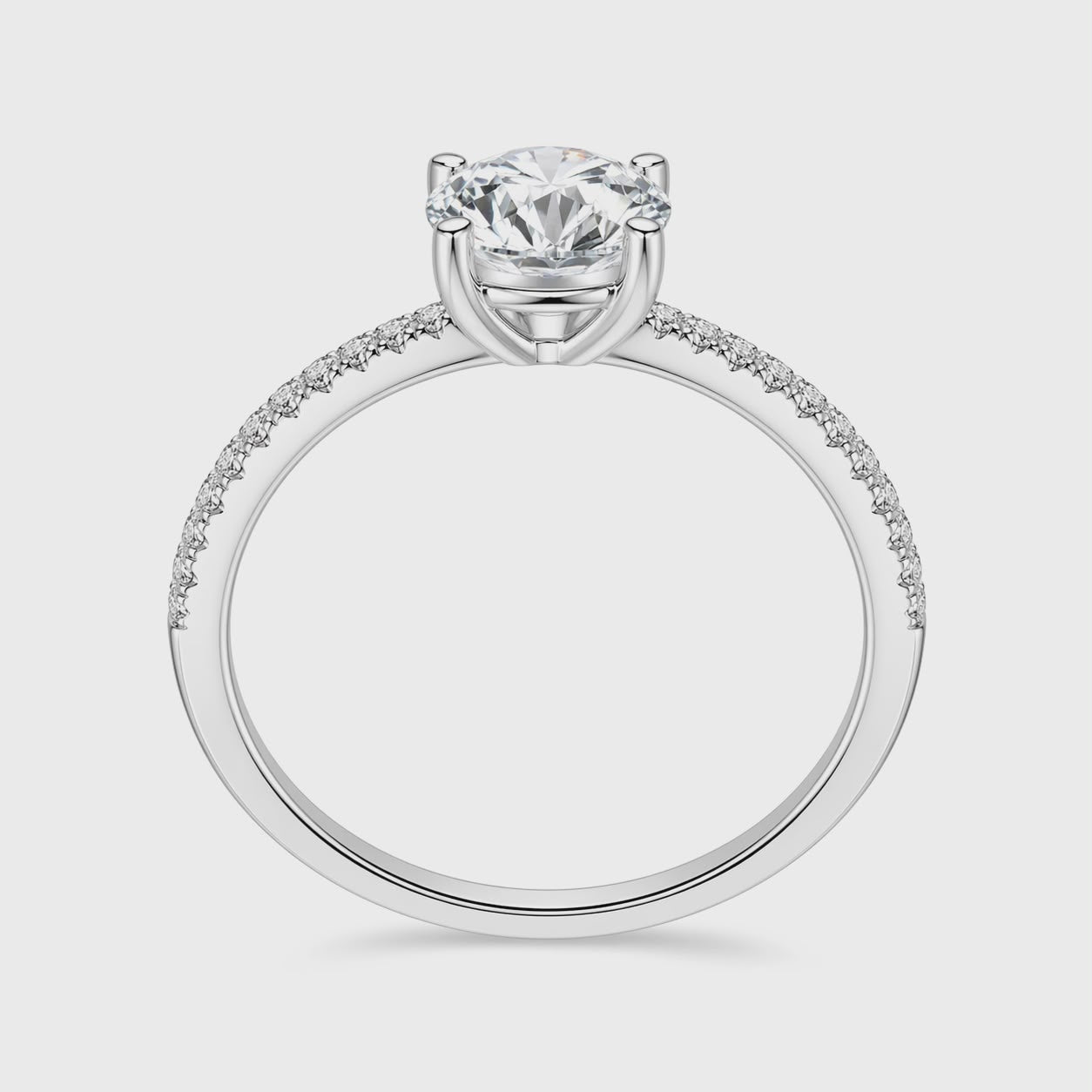 Bague ICON Solitaire Pavé